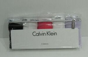 sleek fashion Underwear    Calvin Klein CK Women's Cotton Stretch Logo Bikini Panty 5 Pack White/Pink/Black
