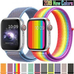    Band For Apple Watch Series 5/4/3/2/1 38MM 42MM Nylon Soft Breathable